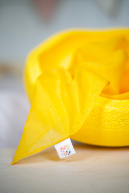 Speeldoek medium - regenboog geel | Pit & Play