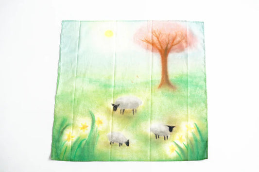 Laura's Play Cotton x Lot Bouwens | Speeldoek | 50 x 50 | Schapen