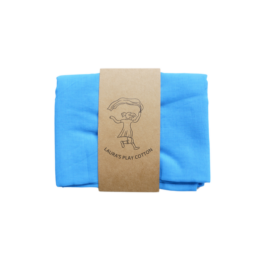Laura's Play Cotton | Speeldoek | 90x90 cm | Blauw