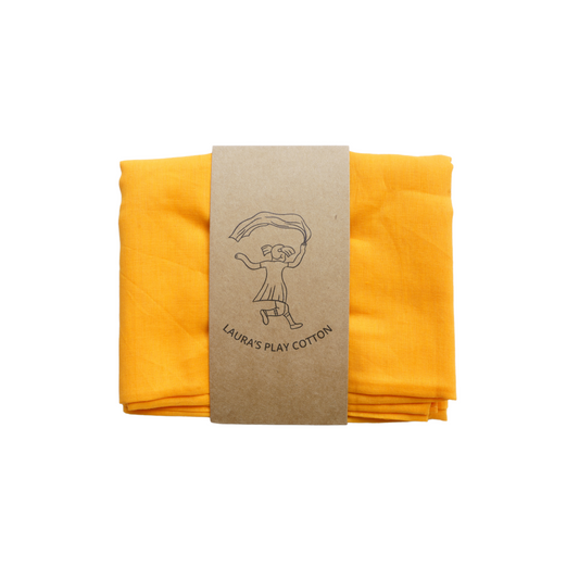 Laura's Play Cotton | Speeldoek | 90x90 cm | Oranje