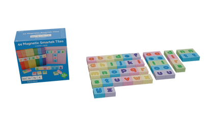 Smartek | Magnetische Bouwblokken | Kleine Letters | 44 stuks