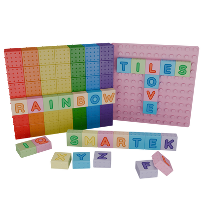 Smartek | Magnetische Bouwblokken | Hoofdletters | 44 stuks