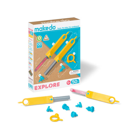 Makedo | Explore Kit | 50 Onderdelen | 1 - 2 Makers
