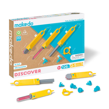 Makedo | Discover Kit | 126 Onderdelen | 1 - 5 Makers