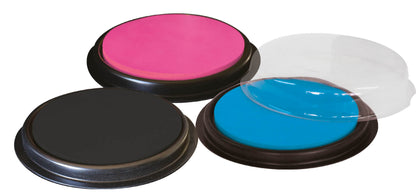 Créa Lign' | Stempelkussen | Maxi | 3 Stuks | Blauw, Roze, Zwart