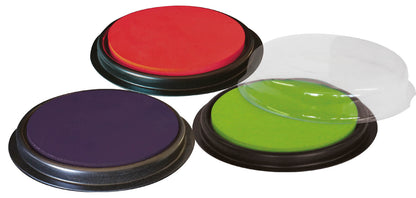 Créa Lign' | Stempelkussen | Maxi | 3 Stuks | Groen, Rood, Paars