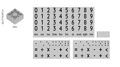 Smartek | Magnetische Bouwblokken | Cijfers & Rekenset | 88 Stuks