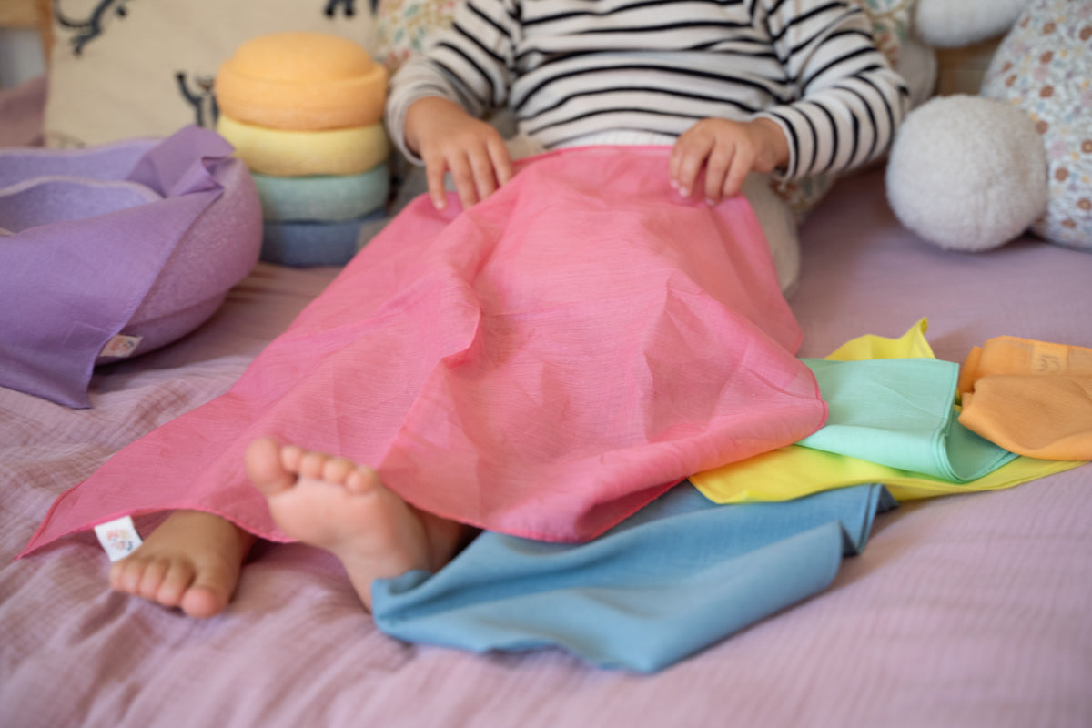 Speeldoek medium - pastel groen | Pit & Play