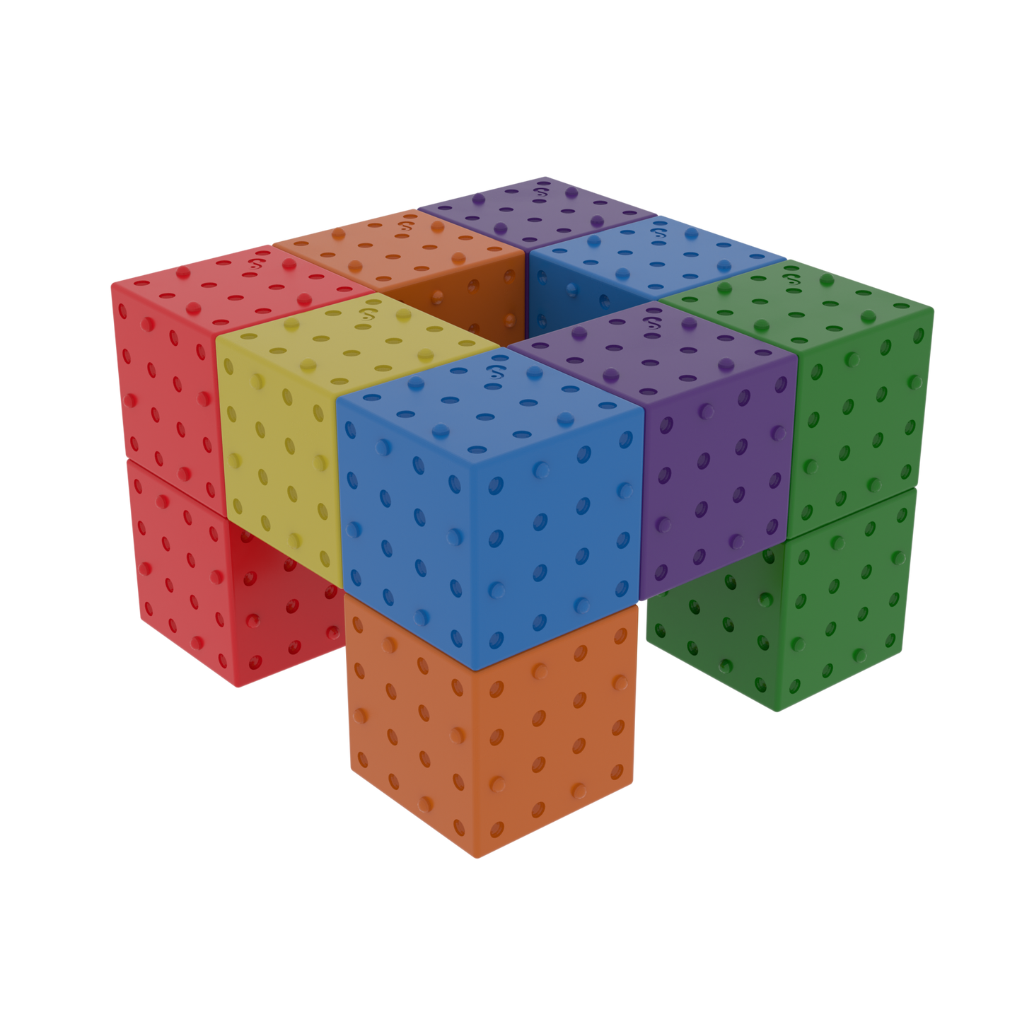 Smartek | Magnetische Bouwblokken | Regenboog | 12 Stuks