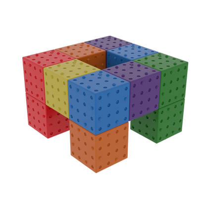 Smartek | Magnetische Bouwblokken | Regenboog | 12 Stuks