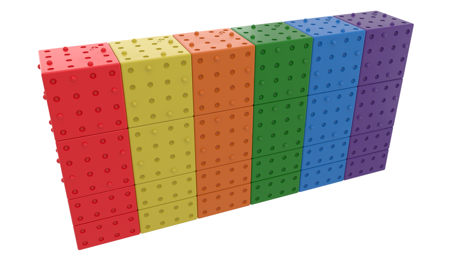 Smartek | Magnetische Bouwblokken | Regenboog | 24 Stuks