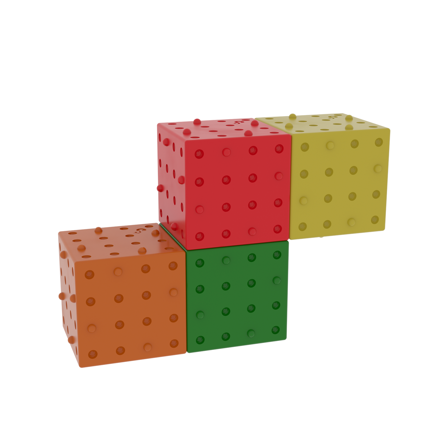 Smartek | Magnetische Bouwblokken | Regenboog | 6 Stuks