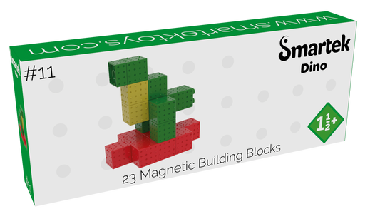Smartek | Magnetische Bouwblokken | Dino | 23 Stuks