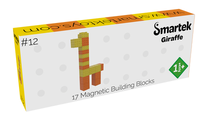 Smartek | Magnetische Bouwblokken | Giraffe | 17 Stuks