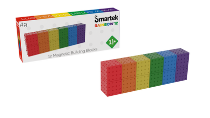 Smartek | Magnetische Bouwblokken | Regenboog | 12 Stuks