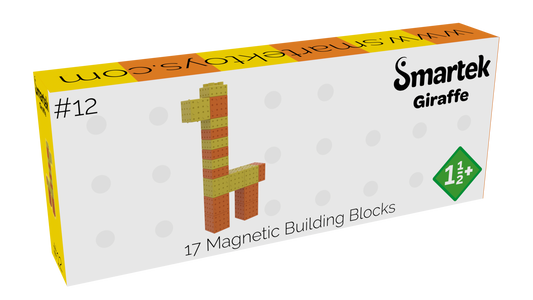 Smartek | Magnetische Bouwblokken | Giraffe | 17 Stuks