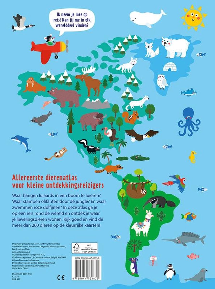 Uitgeverij Deltas | Mijn Allereerste Dierenatlas