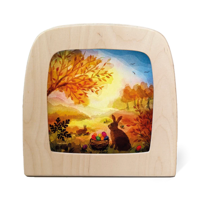 Vogel Geluk | Seizoensplaat | Paasmandje