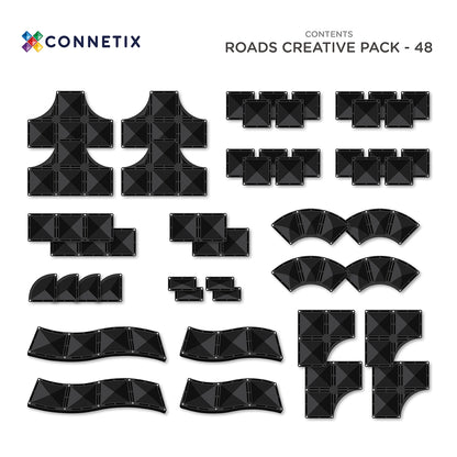 Connetix | Creative Roads Pack | 48 Stuks