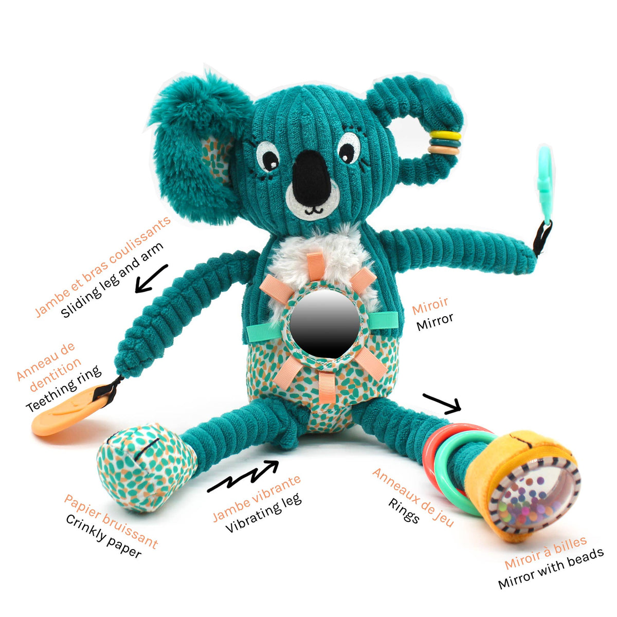 Activiteitenknuffel - Berlingos de koala | Les Déglingos