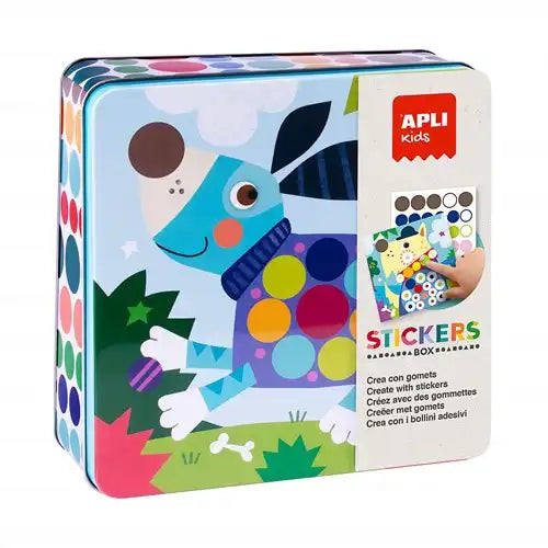 APLI Kids | Stickers in blik | Hond