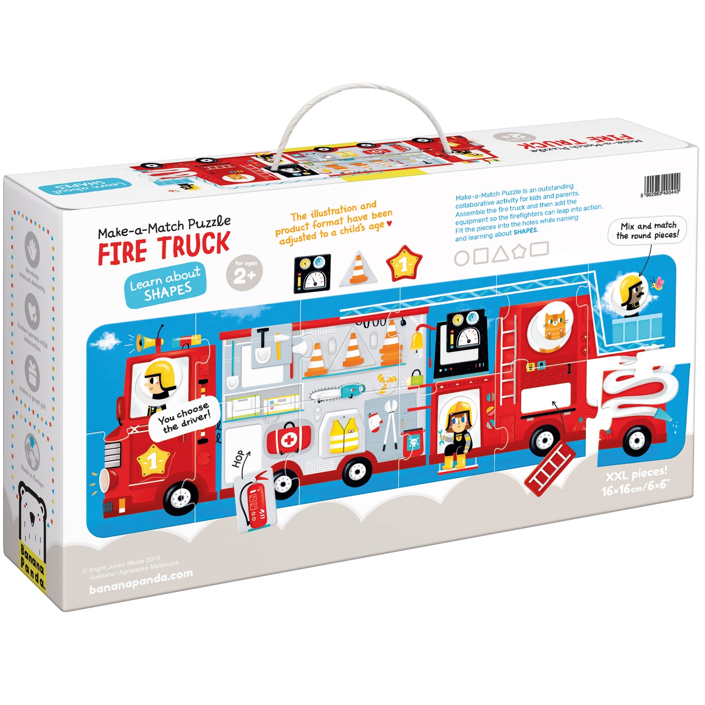 Banana Panda | Make a Match Puzzel | Brandweerauto