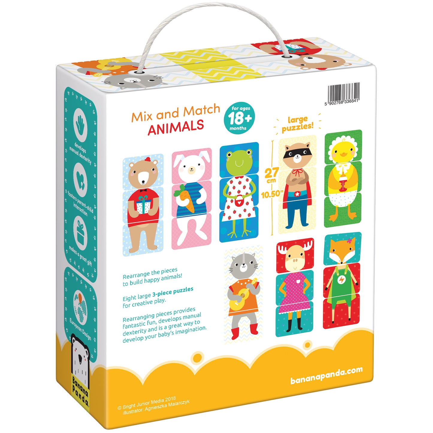 Banana Panda | Mix & Match Puzzel | Dieren (+18m)