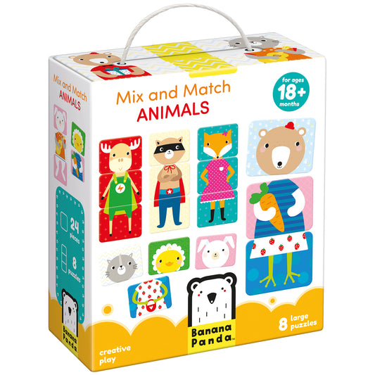 Banana Panda | Mix & Match Puzzel | Dieren (+18m)