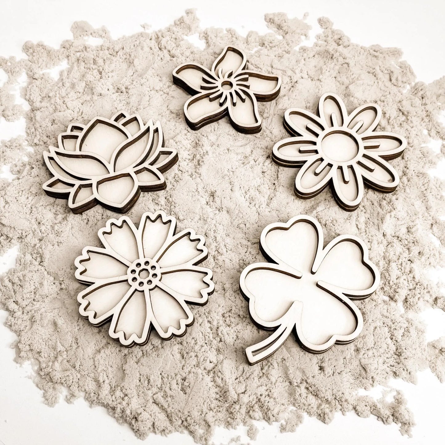 Leukmetletters | Vulvorm | Mini Set | Bloemen