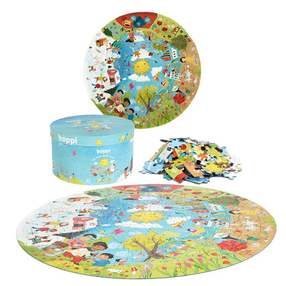 Boppi | Ronde Puzzel | Vier Seizoenen | 150 stukjes