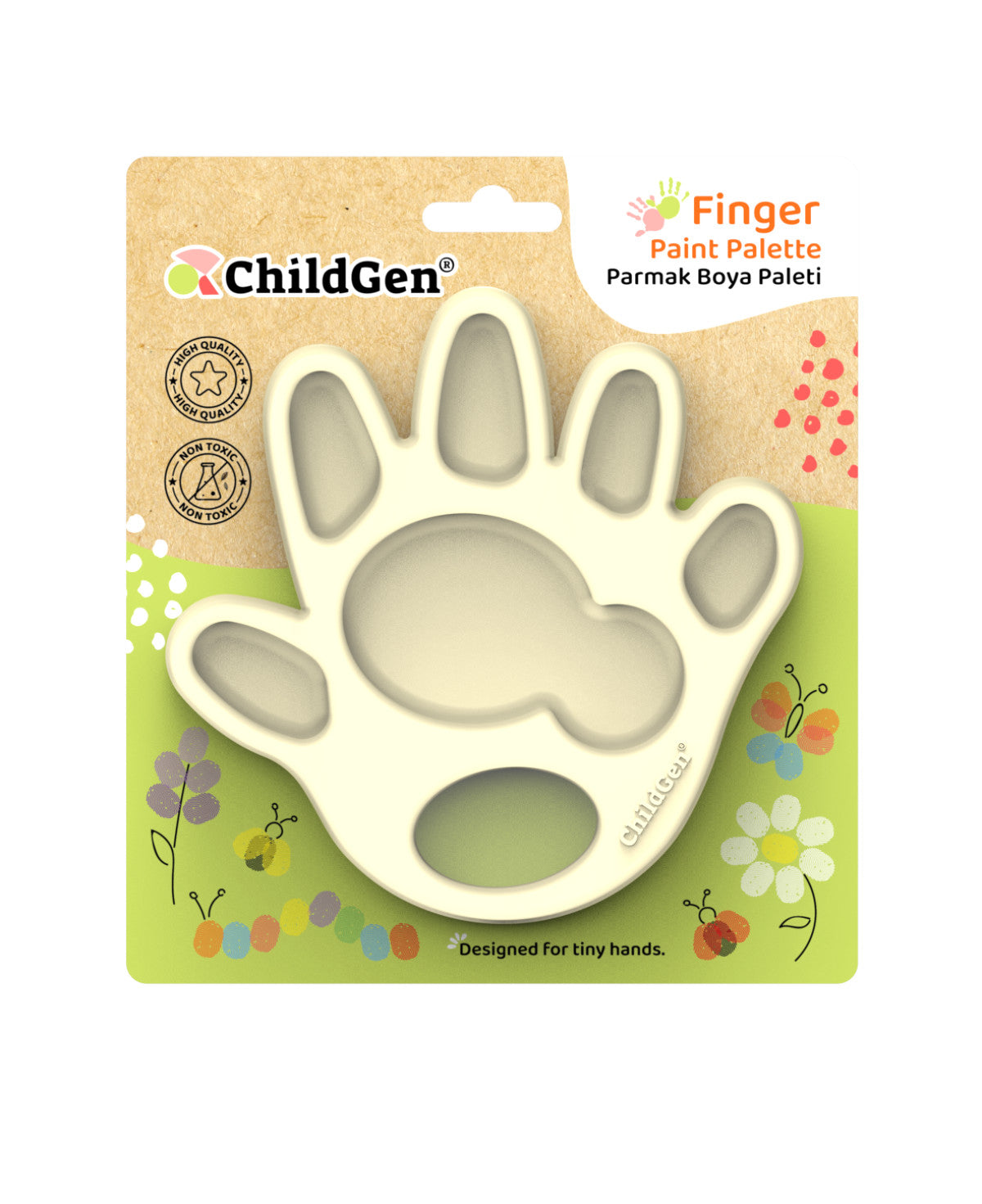 ChildGen® | Vingerverf Palette | Beige