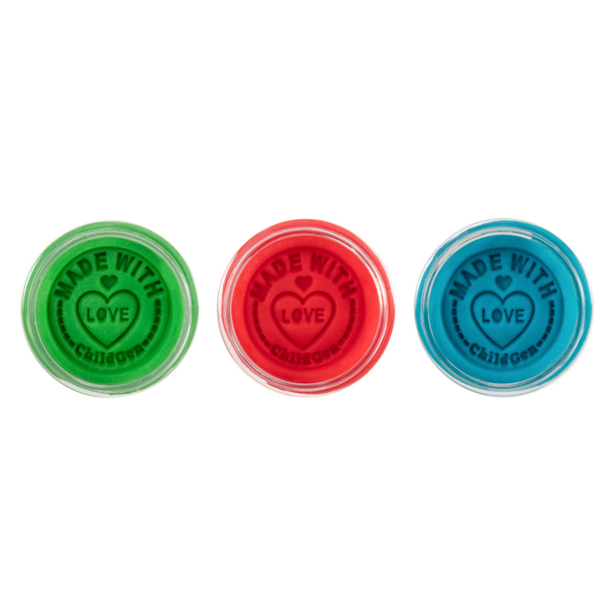 ChildGen® | Speelklei | Groen - Blauw - Rood | 3 Stuks