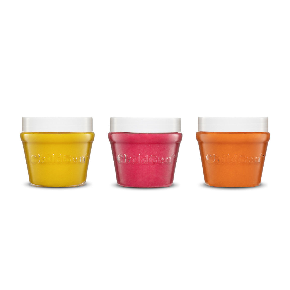 ChildGen® | Speelklei | Geel - Roze - Oranje | 3 Stuks