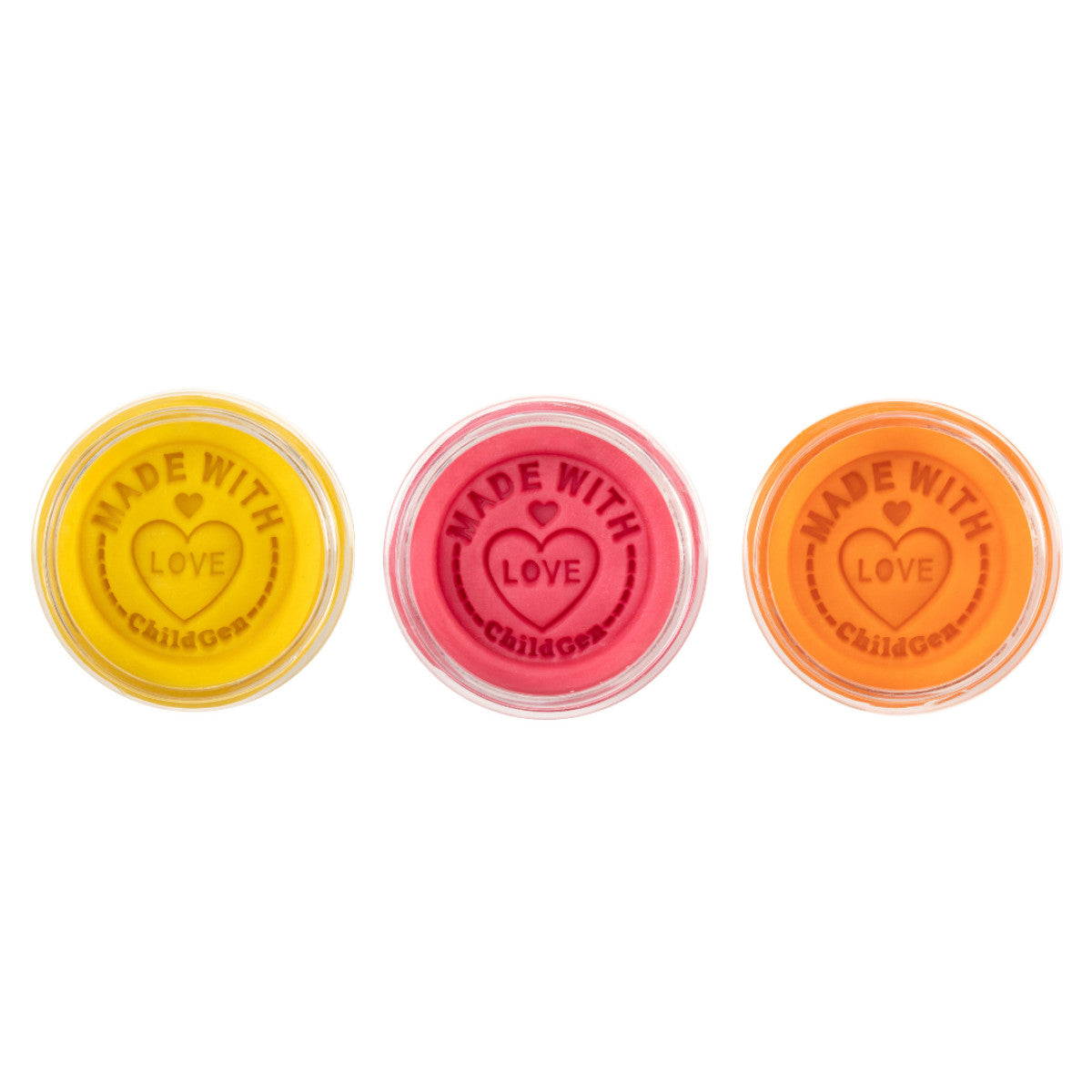 ChildGen® | Speelklei | Geel - Roze - Oranje | 3 Stuks