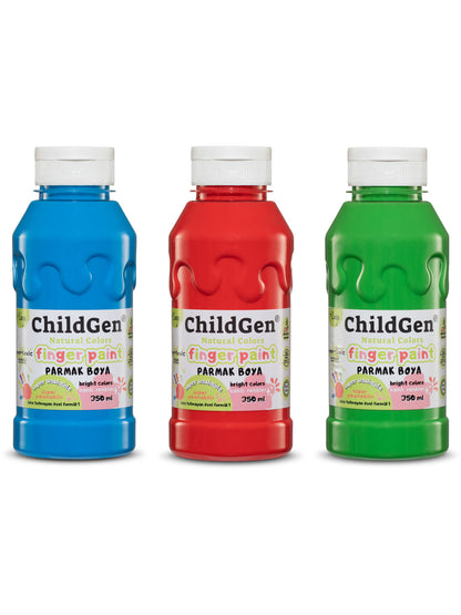 ChildGen® | Vingerverf | Blauw - Rood - Groen