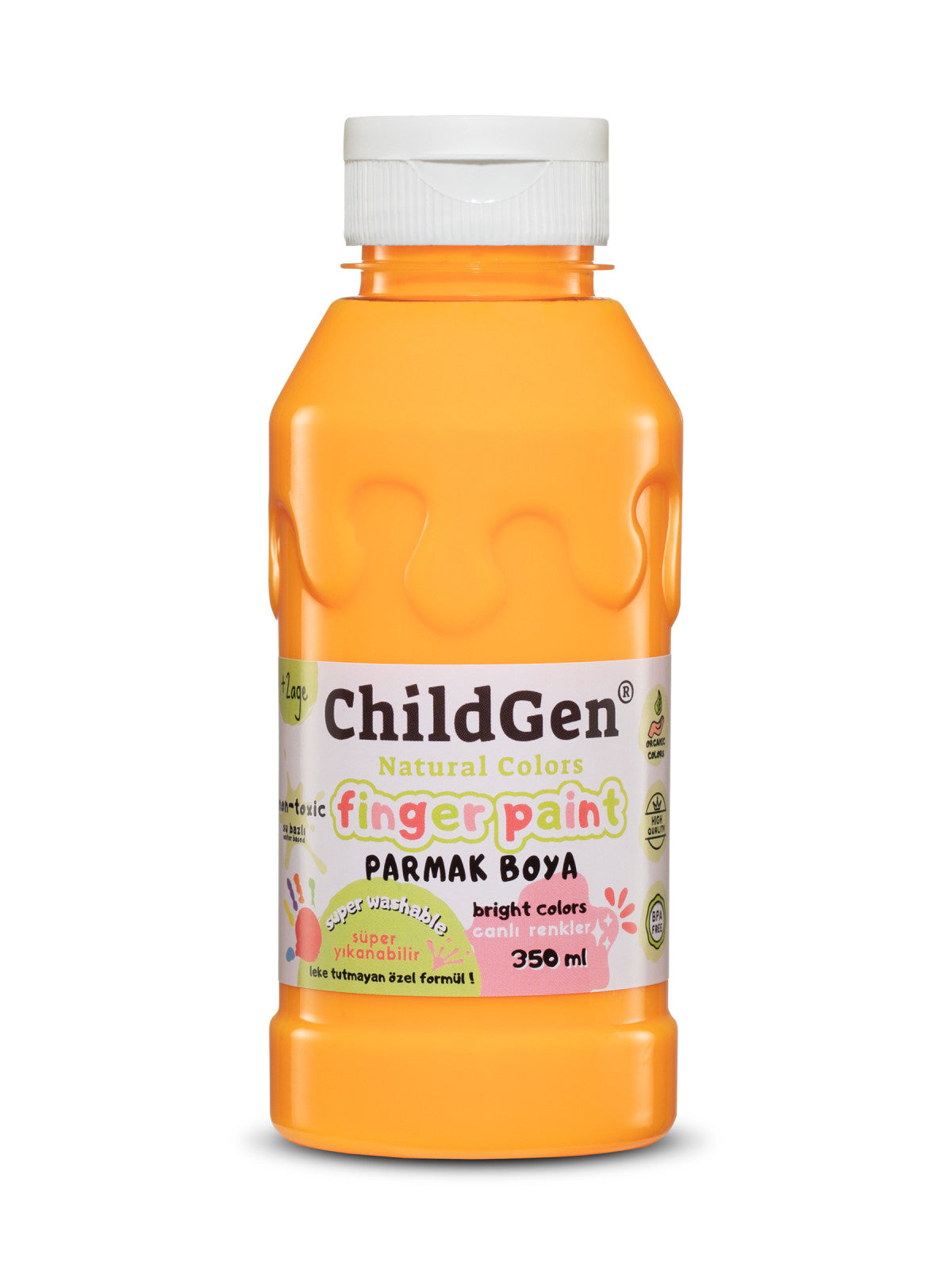 ChildGen® | Vingerverf | Pastel | Oranje - Geel - Groen
