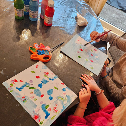 ChildGen® | Vingerverf | Geel - Oranje - Paars