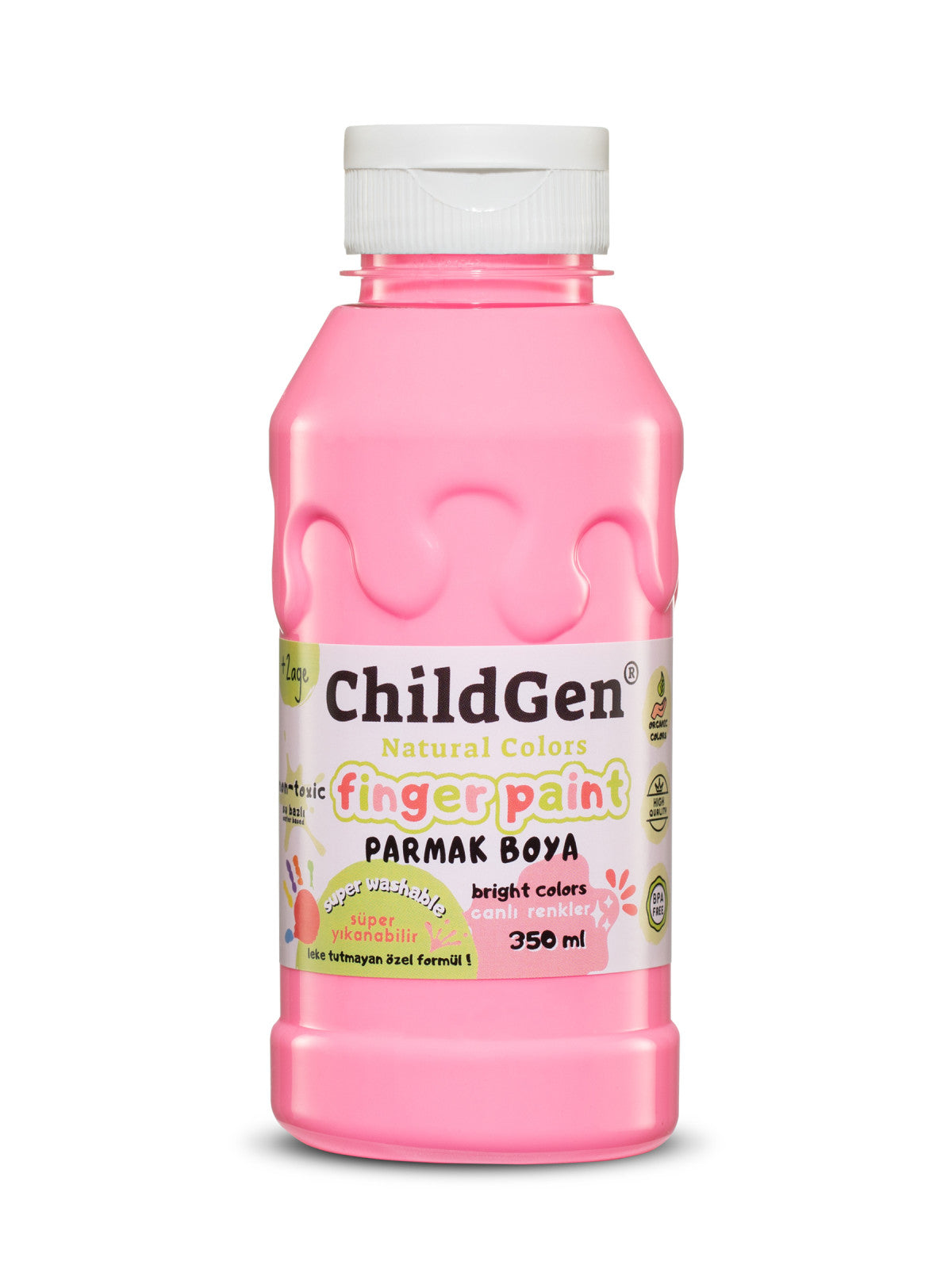 ChildGen® | Vingerverf | Pastel | Roze - Blauw - Paars