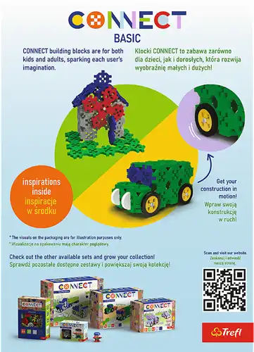 Trefl | Connect | Bouwblokken | Primair | 70 stuks