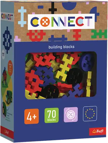 Trefl | Connect | Bouwblokken | Primair | 70 stuks