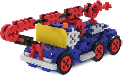 Trefl | Connect | Bouwblokken L | Bouwvoertuigen / SUV met Trailer | stuks