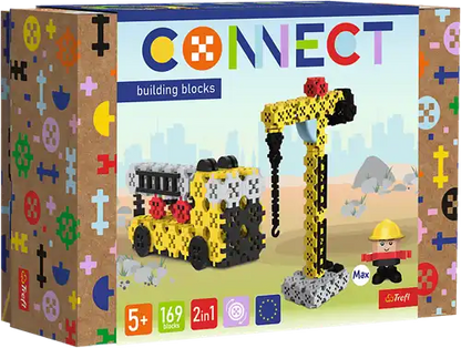 Trefl | Connect | Bouwblokken M | Bouwkraan / Hydraulische Vrachtwagen | stuks