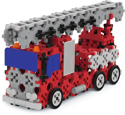 Trefl | Connect | Bouwblokken M | Brandweerwagen / Rups Graafmachine | stuks