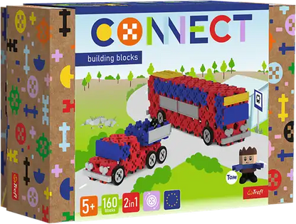 Trefl | Connect | Bouwblokken M | Bus / Pick-up | stuks