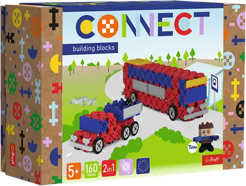 Trefl | Connect | Bouwblokken M | Bus / Pick-up | stuks