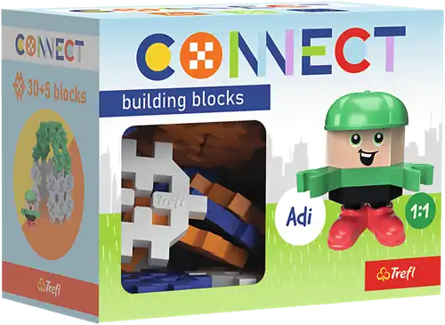 Trefl | Connect | Bouwblokken | Adi | 35 stuks