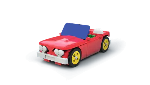 Trefl | Connect | Bouwblokken S | Cabriolet / Bezorgbusje | stuks