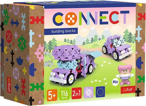 Trefl | Connect | Bouwblokken S | Camper / Kleine Auto | stuks