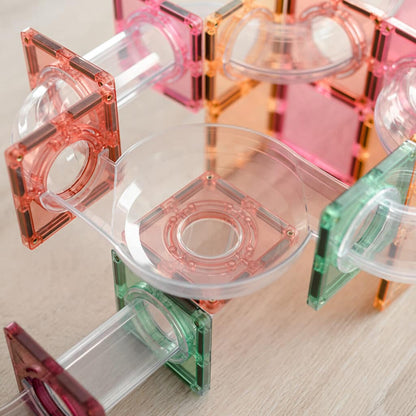 Connetix® | Ball Run Expansion Pack | Pastel | 80 Stuks