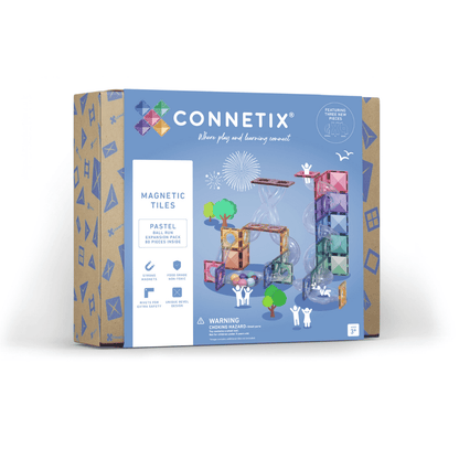 Connetix® | Ball Run Expansion Pack | Pastel | 80 Stuks